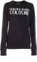 Versace Jeans Couture Logo Crewneck Sweatshirt Zwart Zilver Grafisch Black Dames - Thumbnail 3
