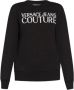 Versace Jeans Couture Zwarte Sweatshirt met Geborduurd Logo M Black Dames - Thumbnail 1