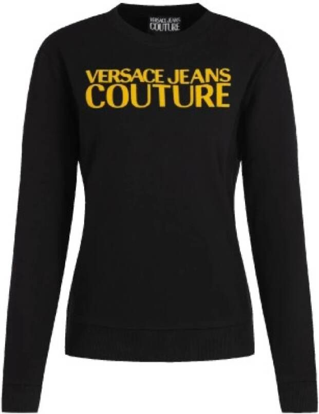 Versace Jeans Couture Zwarte Logo Sweatshirt voor Dames Black Dames