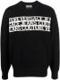 Versace Jeans Couture Zwarte Jacquard Sweatshirt voor Heren Black Heren - Thumbnail 1