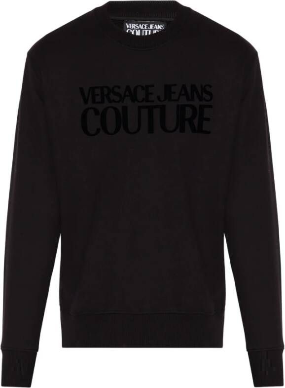 Versace Jeans Couture Zwarte Herentrui Stijlvol en Comfortabel Black Heren