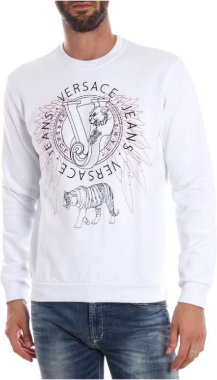 Versace Jeans Couture Trainingsshirt Blijf warm en stijlvol White Heren
