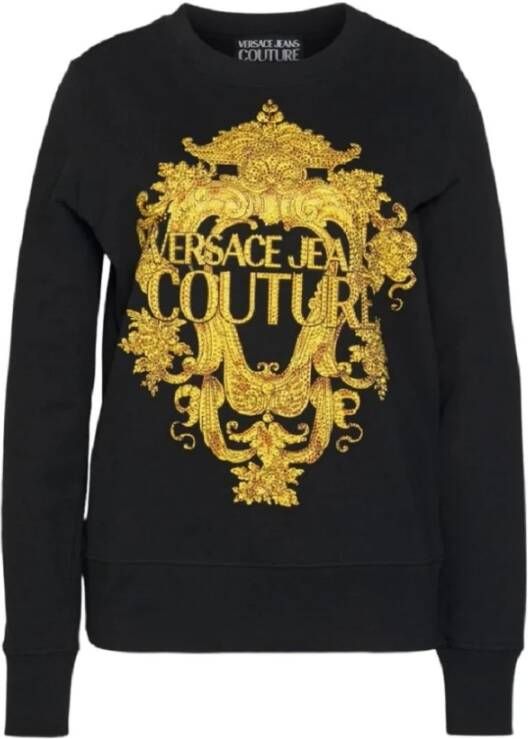 Versace Jeans Couture Modieuze en Comfortabele Crewneck Sweatshirt Black Dames