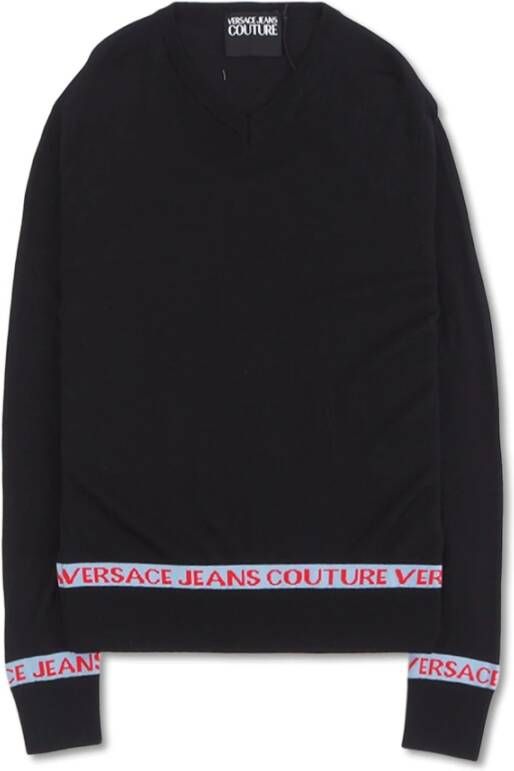 Versace Jeans Couture Sweatshirt Zwart Heren