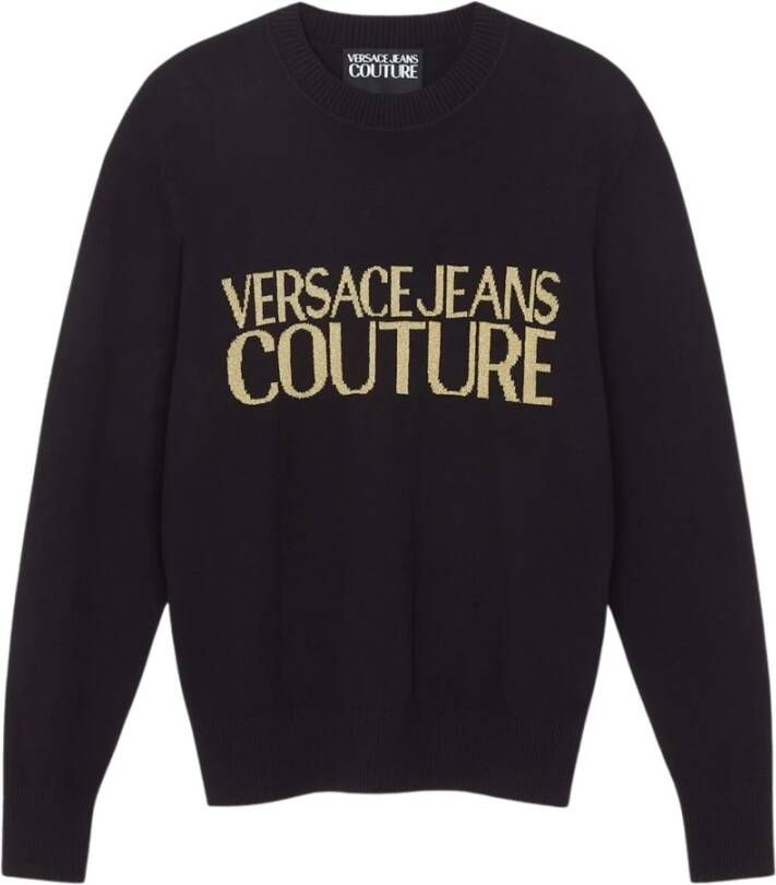 Versace Jeans Couture Katoenen Trui van Black Heren