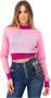 Versace Jeans Couture Roze Sweaters voor Vrouwen Pink Dames - Thumbnail 5