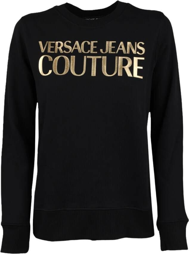 Versace Jeans Couture Katoenen Sweatshirt van Black Dames