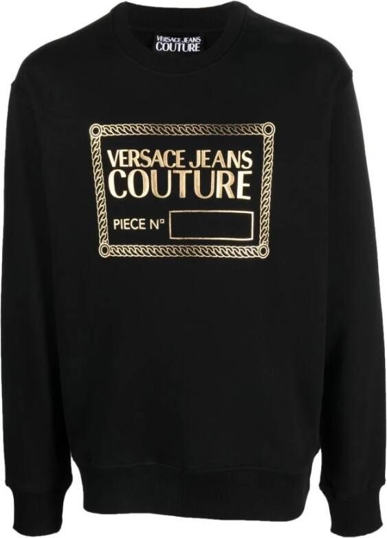 Versace Jeans Couture Zwarte Hoodie Sweater Black Heren