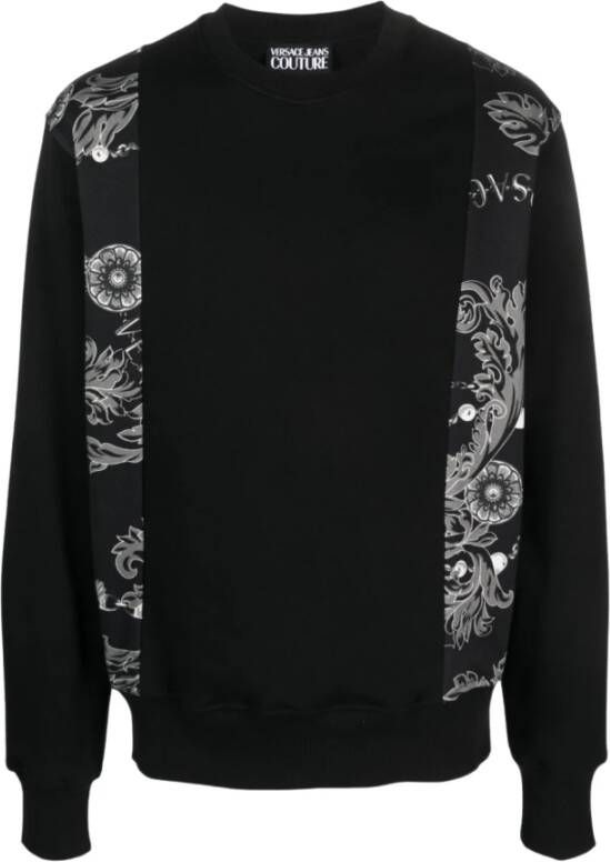Versace Jeans Couture Zwarte Sweaters voor Heren Stijlvolle Upgrade Black Heren