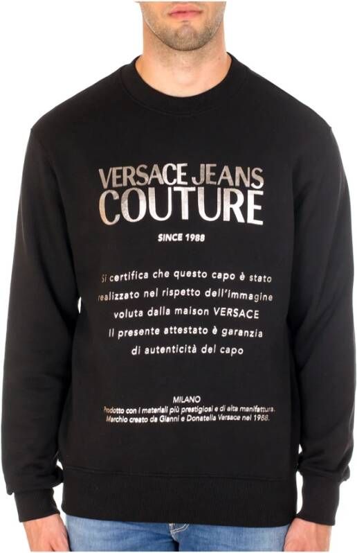 Versace Jeans Couture Sweatshirts Zwart Heren