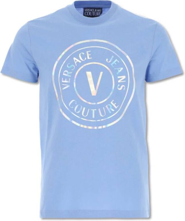Versace Jeans Couture Stijlvolle T-shirts en Polos Blue Heren