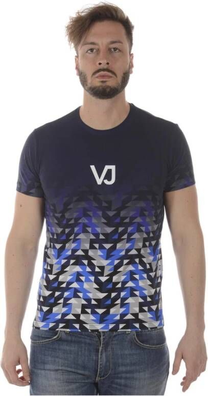 Versace Jeans Couture Upgrade je garderobe met stijlvol heren T-shirt Blue Heren