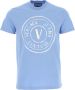 Versace Jeans Couture Stijlvolle T-shirts en Polos Blue Heren - Thumbnail 1