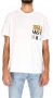 Versace Jeans Couture T-shirt girocollo con tasca e logo stampato uomo 73Gah6R0-Js099 Bianco Oro Wit Heren - Thumbnail 12