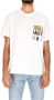 Versace Jeans Couture T-shirt girocollo con tasca e logo stampato uomo 73Gah6R0-Js099 Bianco Oro Wit Heren - Thumbnail 1