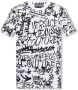 Versace Jeans Couture Witte T-shirts en Polos met Contrasterende Letters White Heren - Thumbnail 4