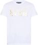 Versace Jeans Couture Witte Katoenen T-shirt met Gouden Logo White Heren - Thumbnail 1