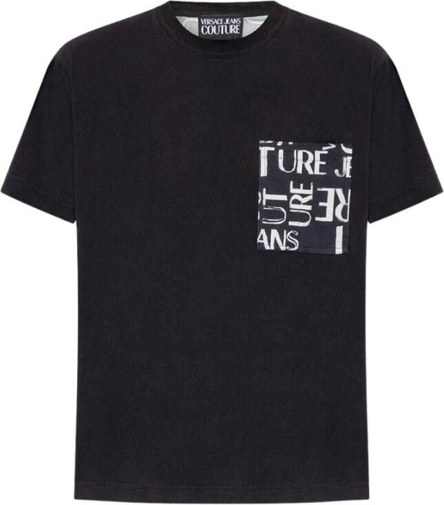Versace Jeans Couture Heren Kliek Zwart Logo Print T-shirt XL Black Heren
