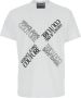Versace Jeans Couture Witte T-shirts en Polos White Heren - Thumbnail 1