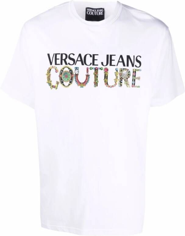 Versace Jeans Couture Verhoog je casual stijl met dit shirt White Heren