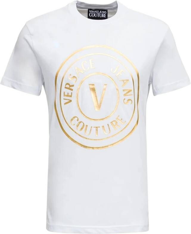 Versace Jeans Couture T-Shirt with logo Wit Heren