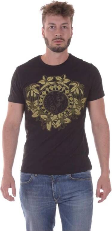 Versace Jeans Couture Korte Mouw T-Shirt Mars Design Black Heren