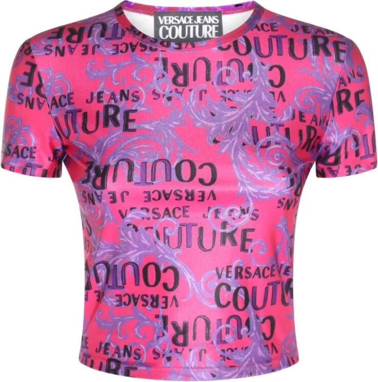 Versace Jeans Couture T-shirts and Polos Roze Dames