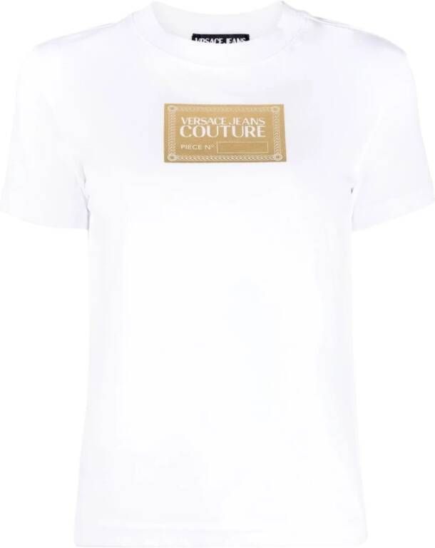 Versace Jeans Couture Stijlvolle T-shirts en Polos White Dames