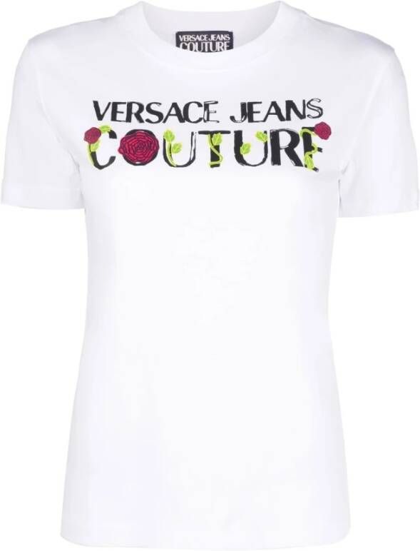 Versace Jeans Couture T-shirts and Polos White Wit Dames