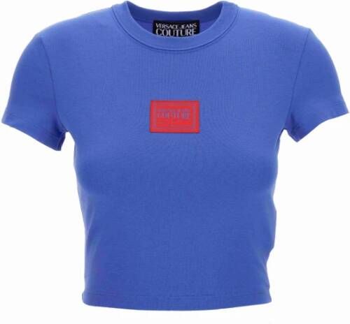Versace Jeans Couture T-Shirts Blauw Dames