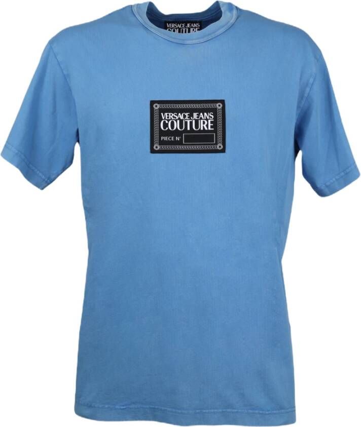Versace Jeans Couture T-Shirts Blauw Heren