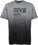 Versace Jeans Couture Bedrukt T-shirt met Logo Print Gray Heren - Thumbnail 1