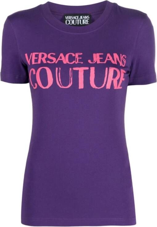 Versace Jeans Couture T-Shirts Paars Dames