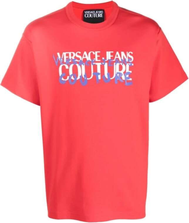 Versace Jeans Couture T-Shirts Rood Heren