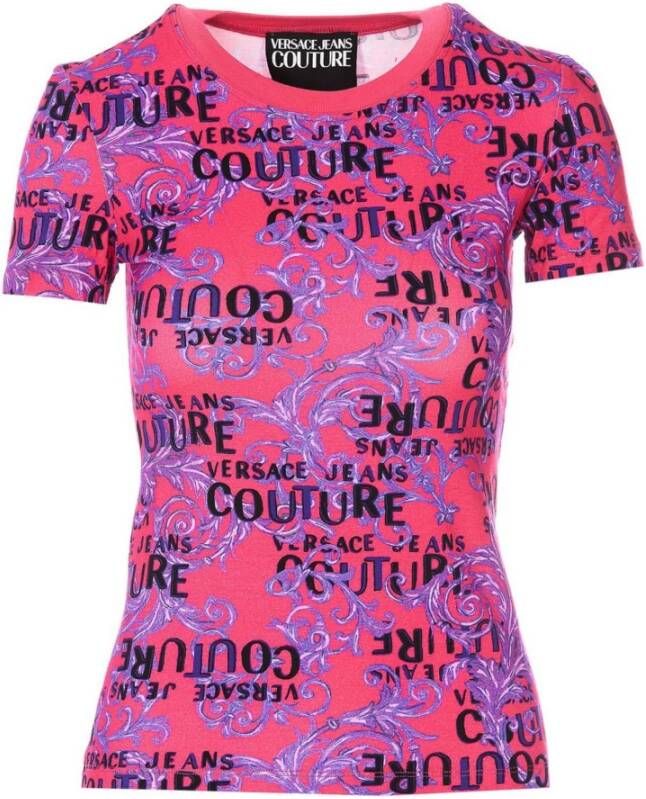 Versace Jeans Couture T-shirts and Polos Paars Dames