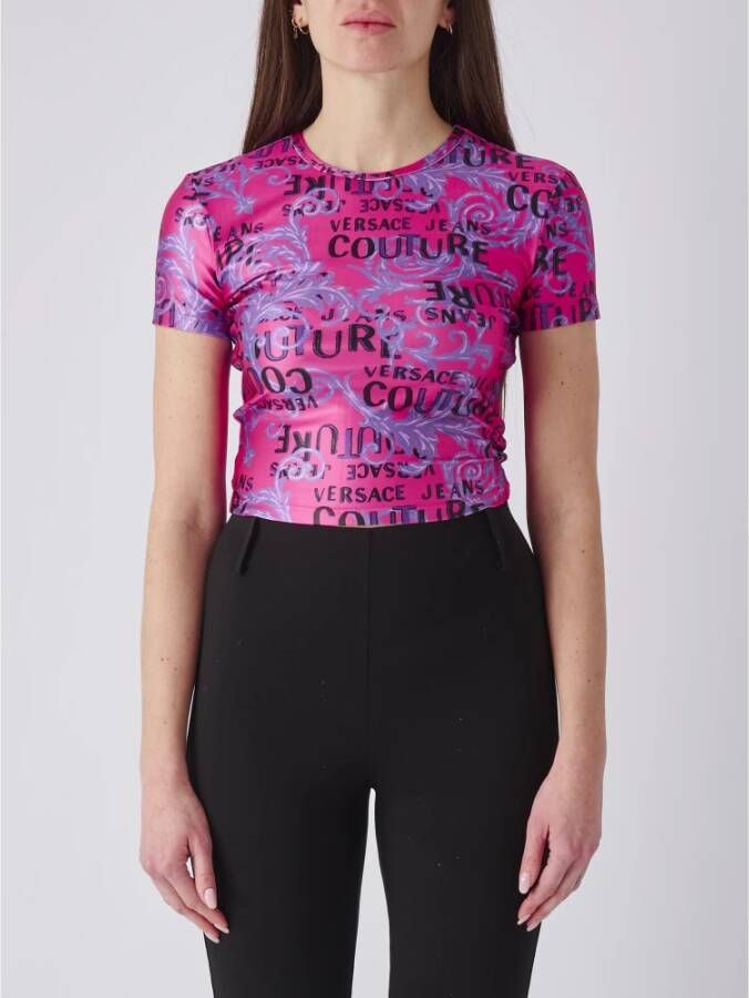 Versace Jeans Couture T-Shirts Roze Dames