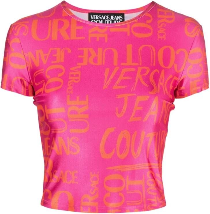 Versace Jeans Couture T-Shirts Roze Dames