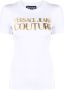 Versace Jeans Couture Witte Crewneck T-shirts en Polos met Logo Print White Dames - Thumbnail 10