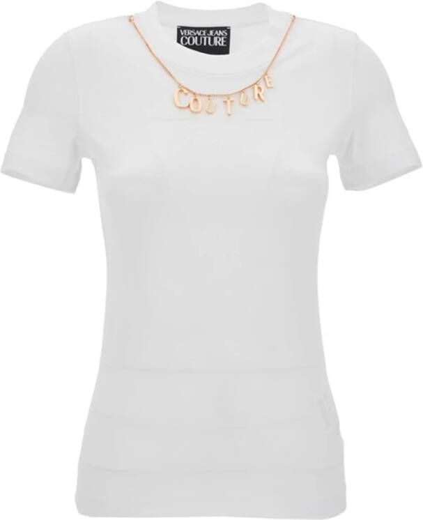 Versace Jeans Couture Witte Truien voor Dames White Dames