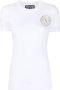 Versace Jeans Couture Stijlvolle Foil T-Shirt voor Modebewuste Vrouwen White Dames - Thumbnail 1