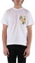 Versace Jeans Couture T-shirt girocollo con tasca e logo stampato uomo 73Gah6R0-Js099 Bianco Oro Wit Heren - Thumbnail 9