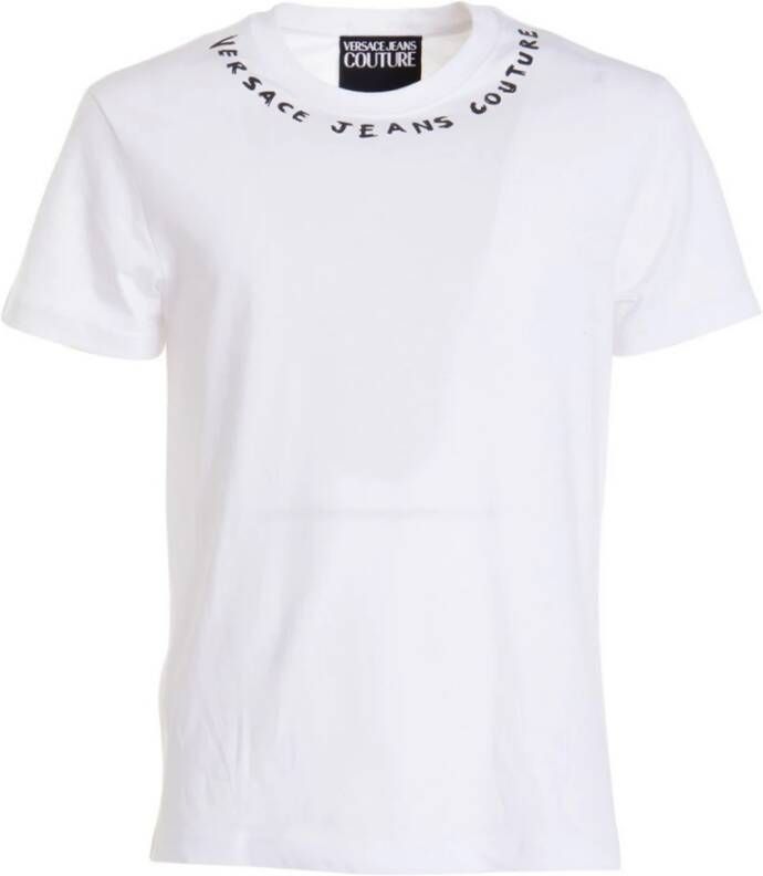 Versace Jeans Couture Verhoog je casual stijl met dit designer T-shirt White Heren