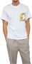 Versace Jeans Couture T-shirt girocollo con tasca e logo stampato uomo 73Gah6R0-Js099 Bianco Oro Wit Heren - Thumbnail 7