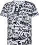Versace Jeans Couture Witte T-shirts en Polos met Contrasterende Letters White Heren - Thumbnail 7