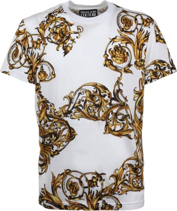 Versace Jeans Couture T-Shirts Wit Heren