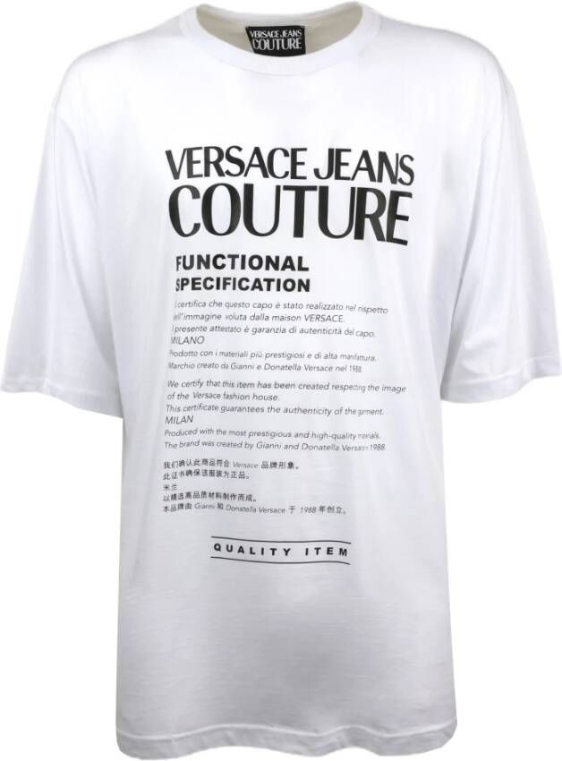 Versace Jeans Couture T-Shirts White Heren