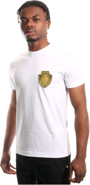 Versace Jeans Couture Zon Logo Patch T-shirt White Heren