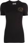 Versace Jeans Couture Zwarte Crewneck T-shirts en Polos met Logo Print Black Dames - Thumbnail 1