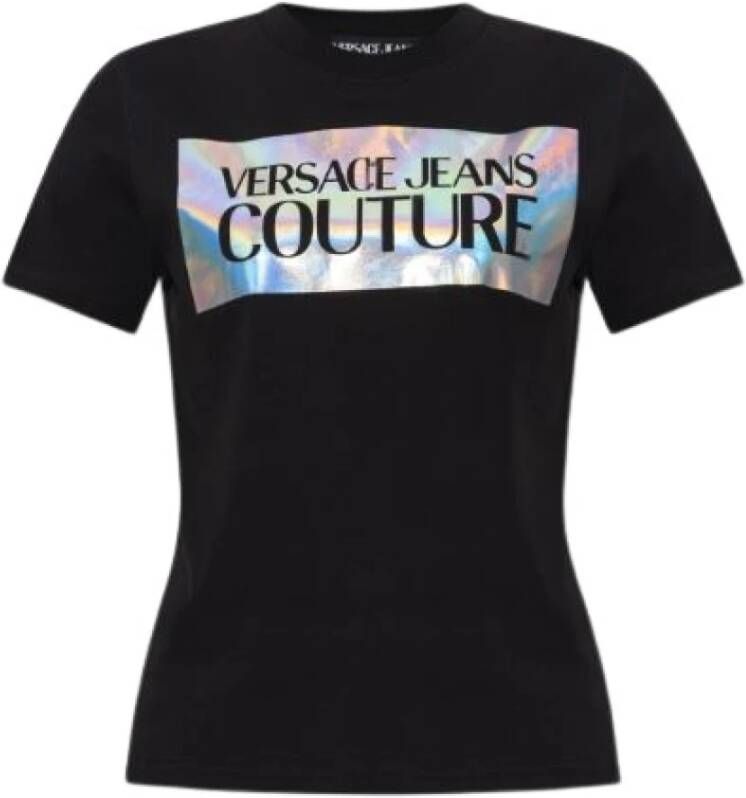 Versace Jeans Couture Modieuze Dames T-Shirts Collectie Black Dames