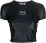 Versace Jeans Couture Zwart dames T-shirt Stijlvol en comfortabel Black Dames - Thumbnail 1